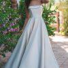 Mikado simplistic ballgown wedding dress