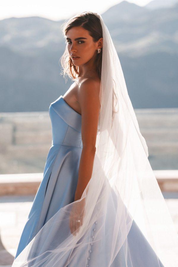 Mikado simplistic ballgown wedding dress