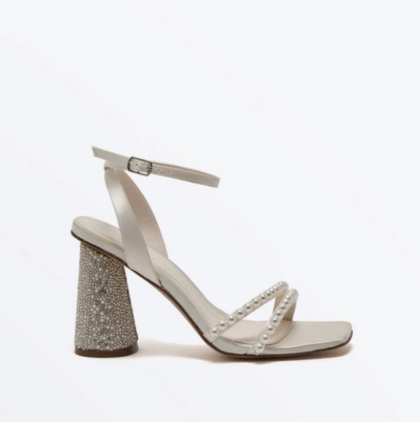 Lola - Pearl Detail Block Heel