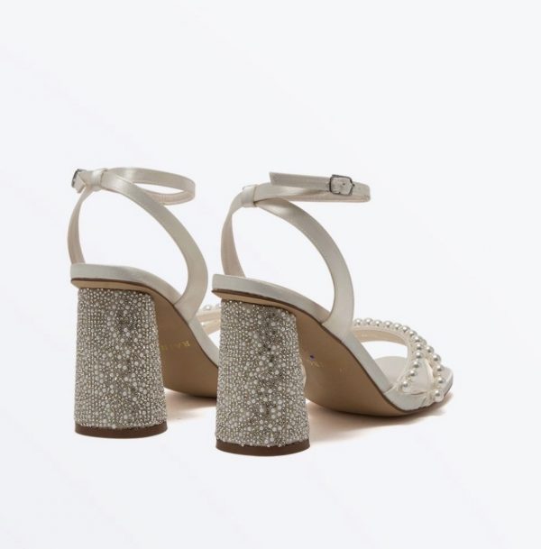 Lola - Pearl Detail Block Heel